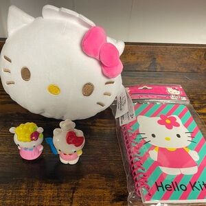 Hello Kitty Plush, Toys and Notebook Set